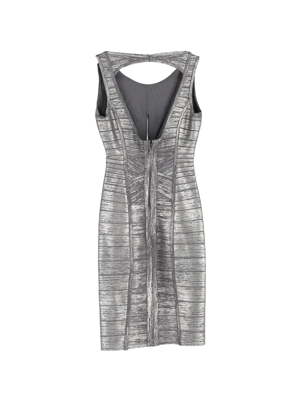 Herve Leger cut-out bandage dress - Grijs