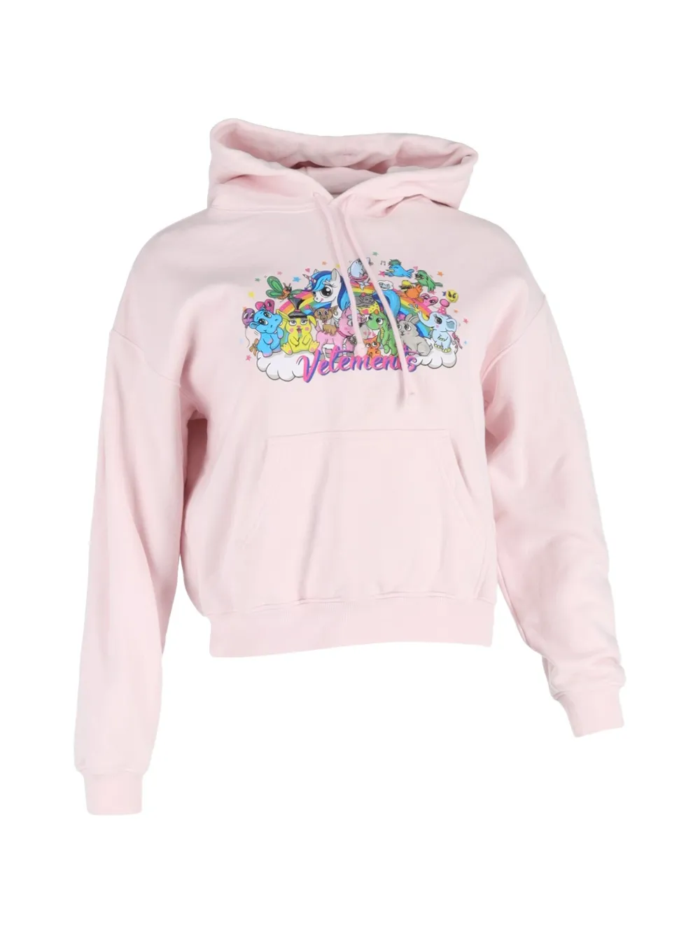 VETEMENTS graphic-print hoodie - Rosa