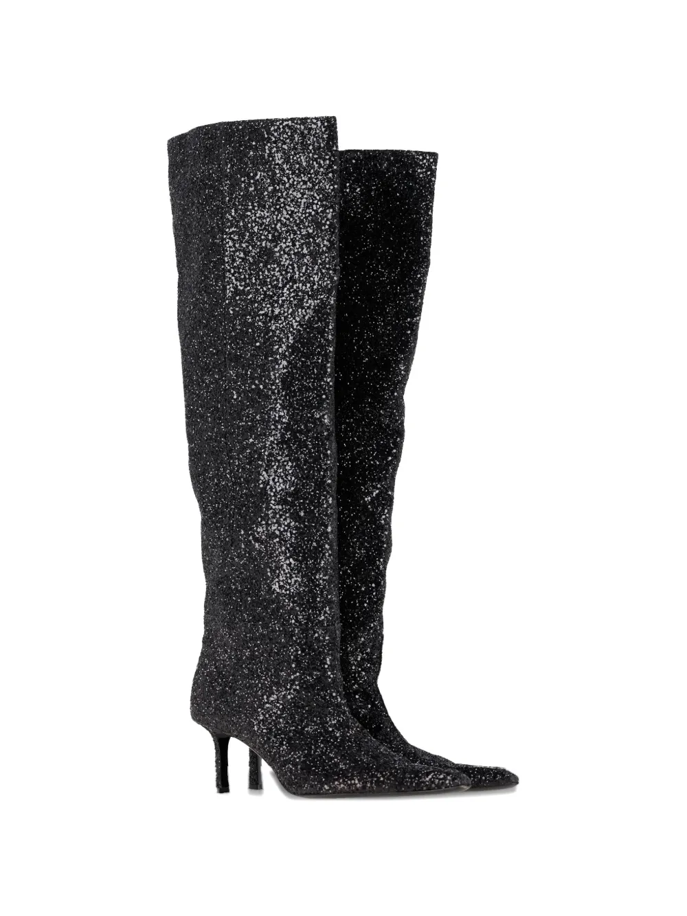 Pre-Owned Alexander Wang Viola slouch glitter boots - Zwart