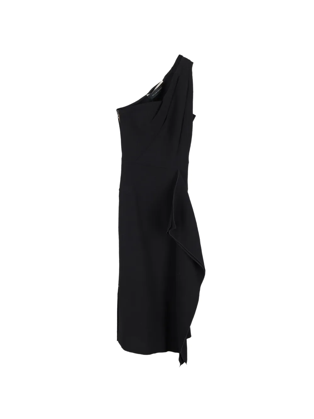 Roland Mouret draped midi dress - Nero