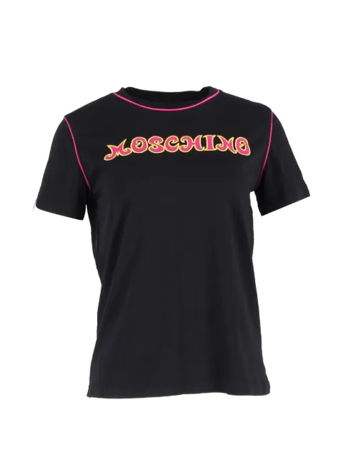 Moschino Pre-Owned logo-embroidered T-shirt