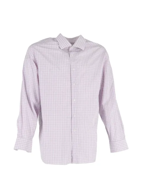 Giorgio Armani Pre-Owned check-pattern long-sleeve shirt