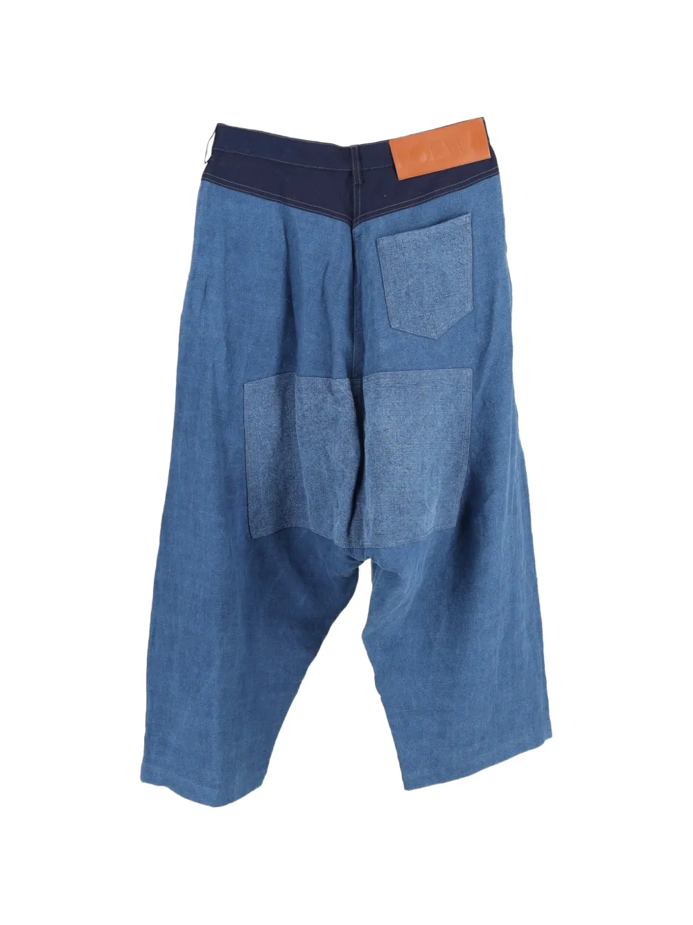 Loewe Pre-Owned high-rise pleated trousers - Blauw