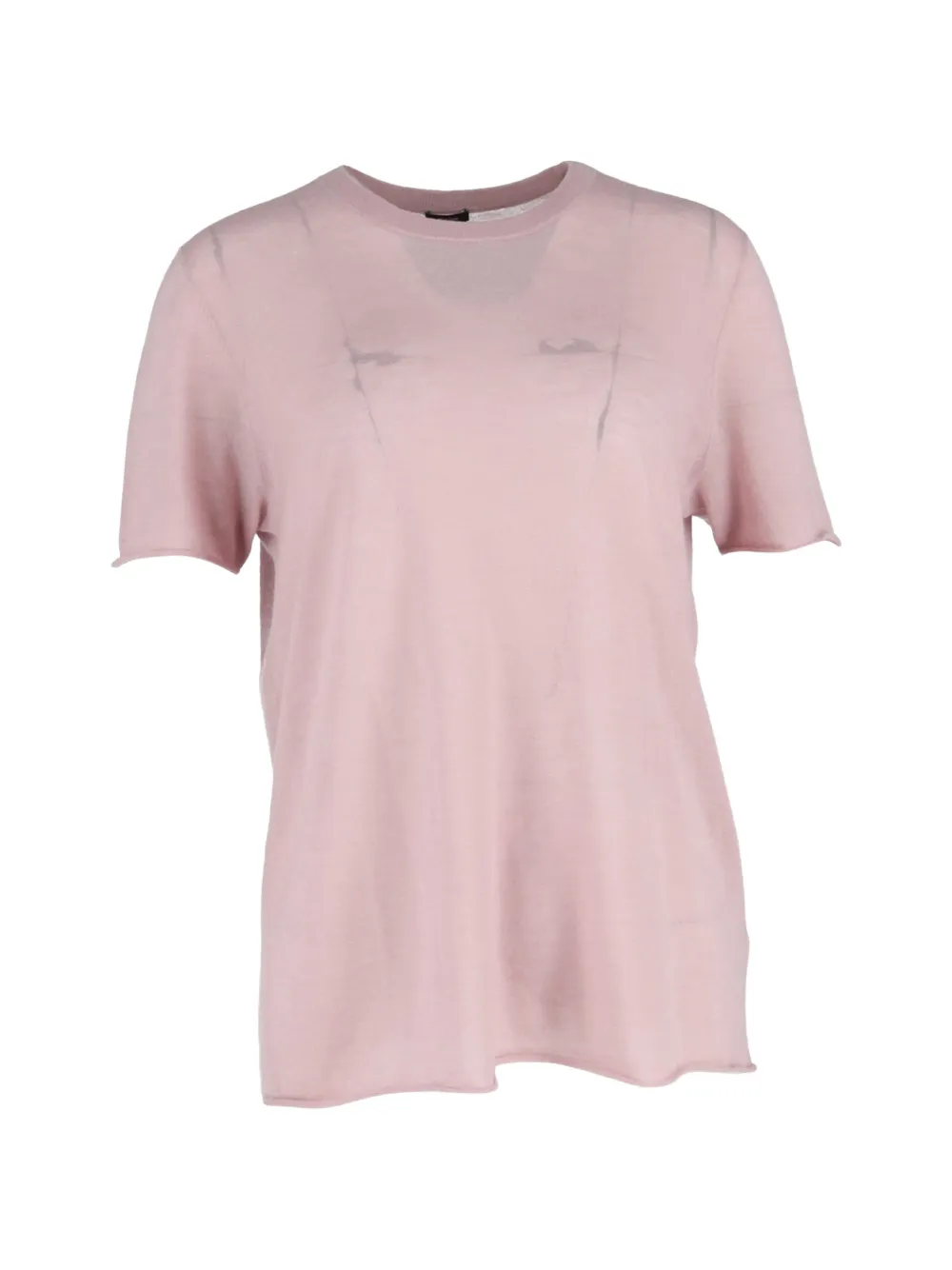 JOSEPH crew-neck wool T-shirt - Rosa