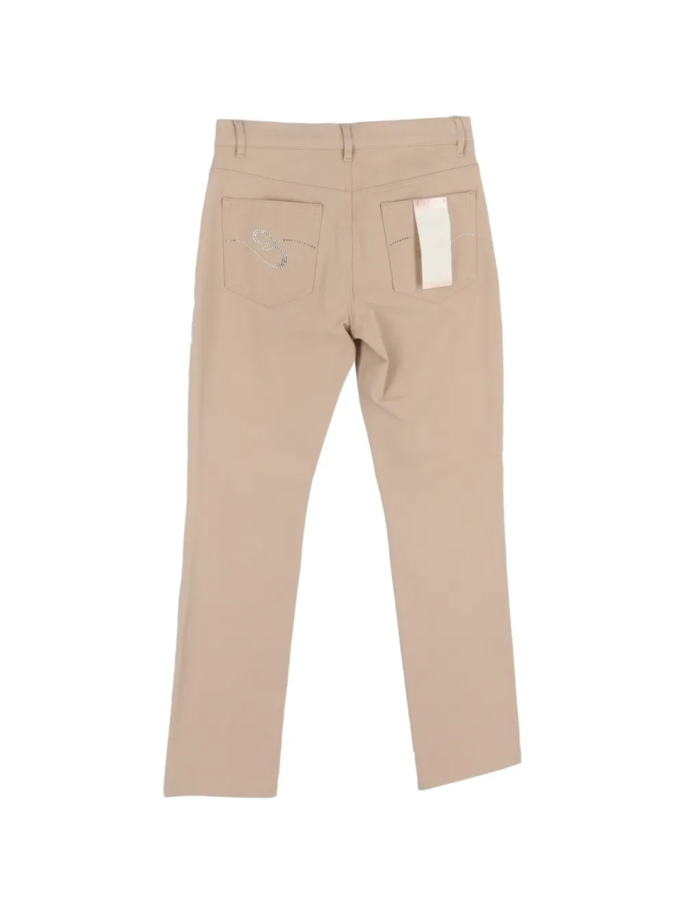 Escada Pre-Owned belt-loops trousers - Beige