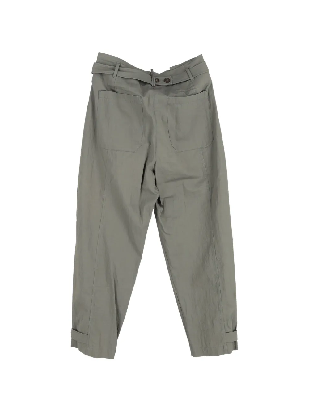 Brunello Cucinelli Vintage pleated button-detail trousers - Grijs