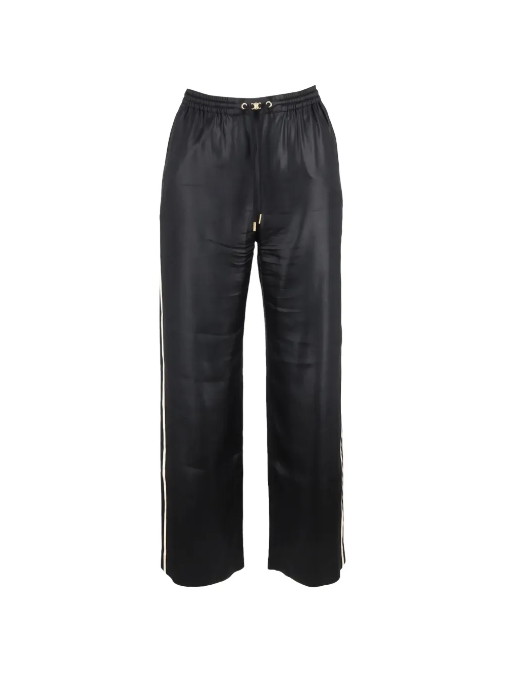 Celine Pre-Owned drawstring-waist trousers - Nero