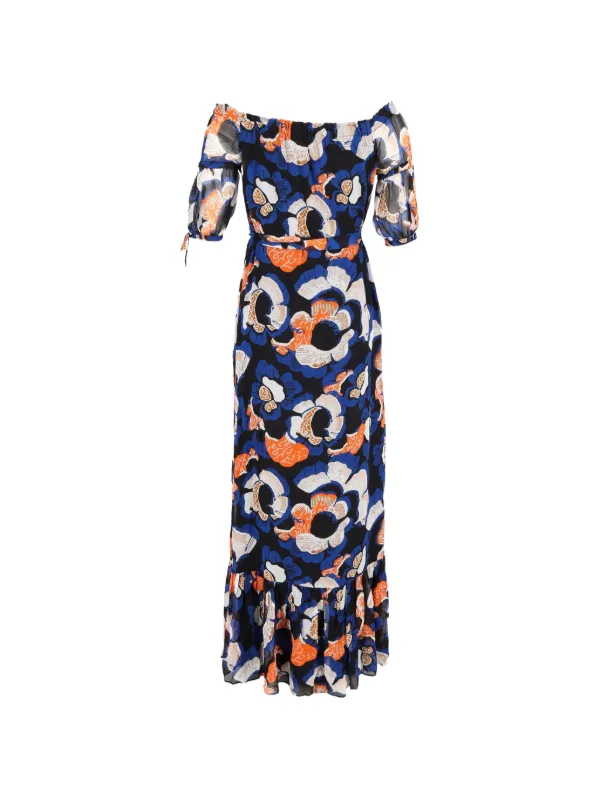 army dress blues service stripe placement Ashley Cowl Neck Lace And Satin Maxi Dress - Ice Blue