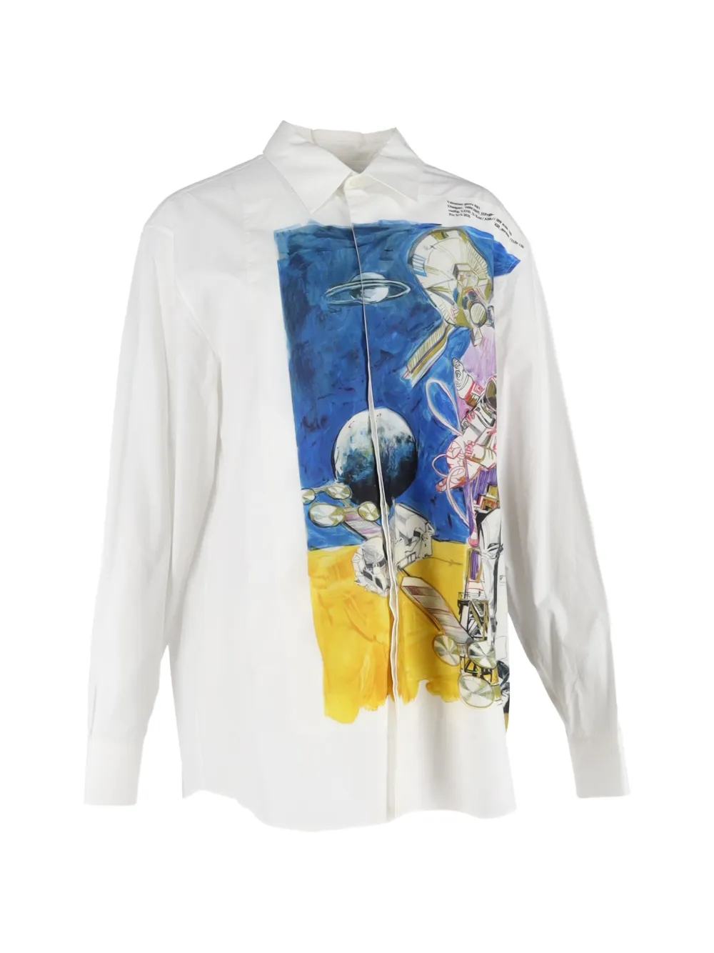 Valentino Garavani Pre-Owned printed button-up shirt - Bianco
