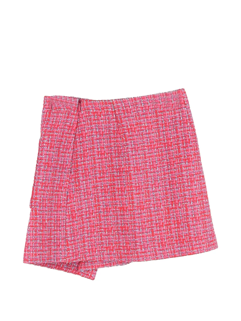 Maje asymmetric tweed mini skirt - Roze