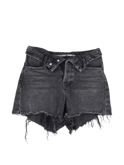 Pre-Owned Alexander Wang shorts con dobladillo sin rematar