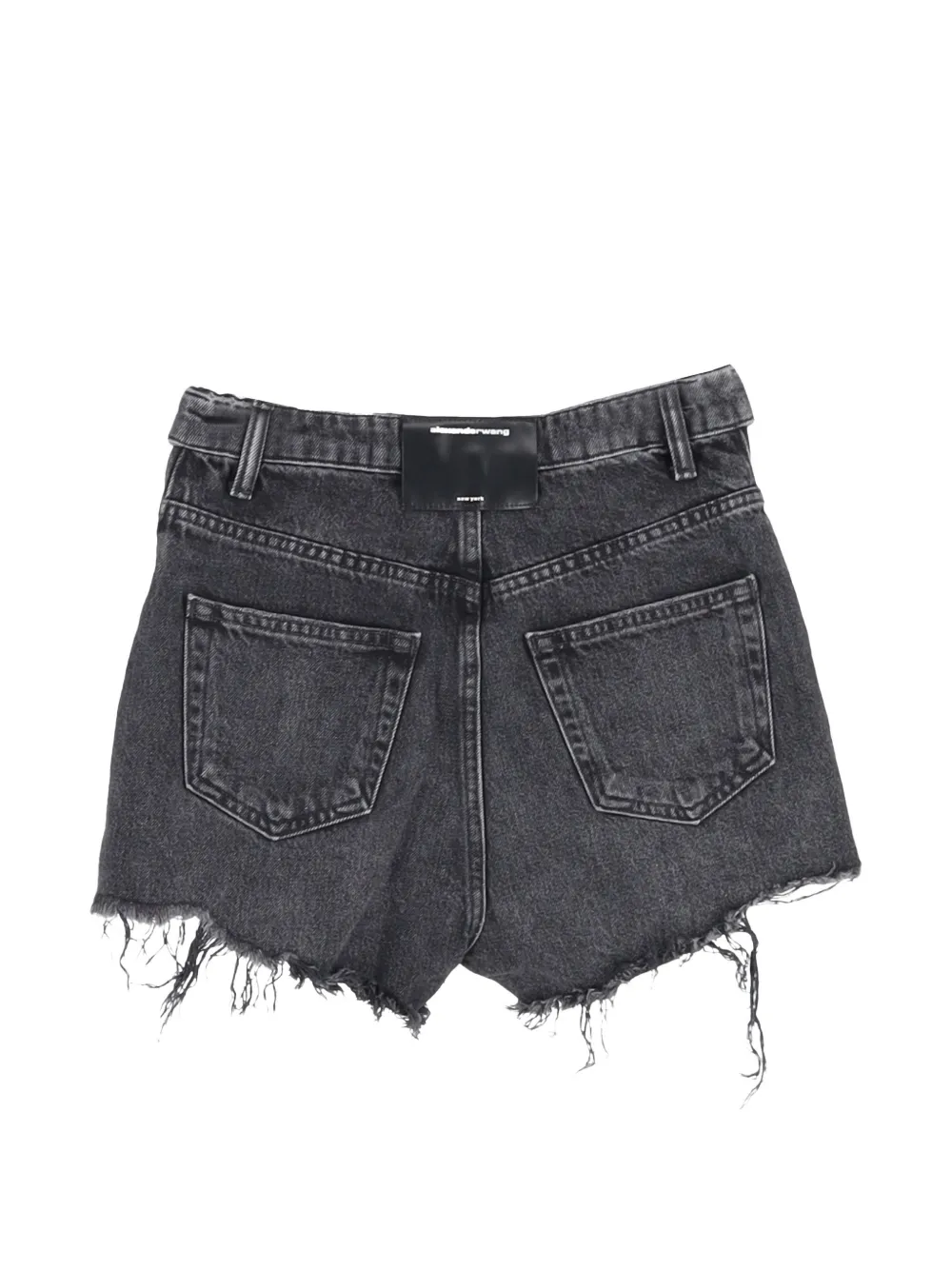 Pre-Owned Alexander Wang raw-hem shorts - Zwart