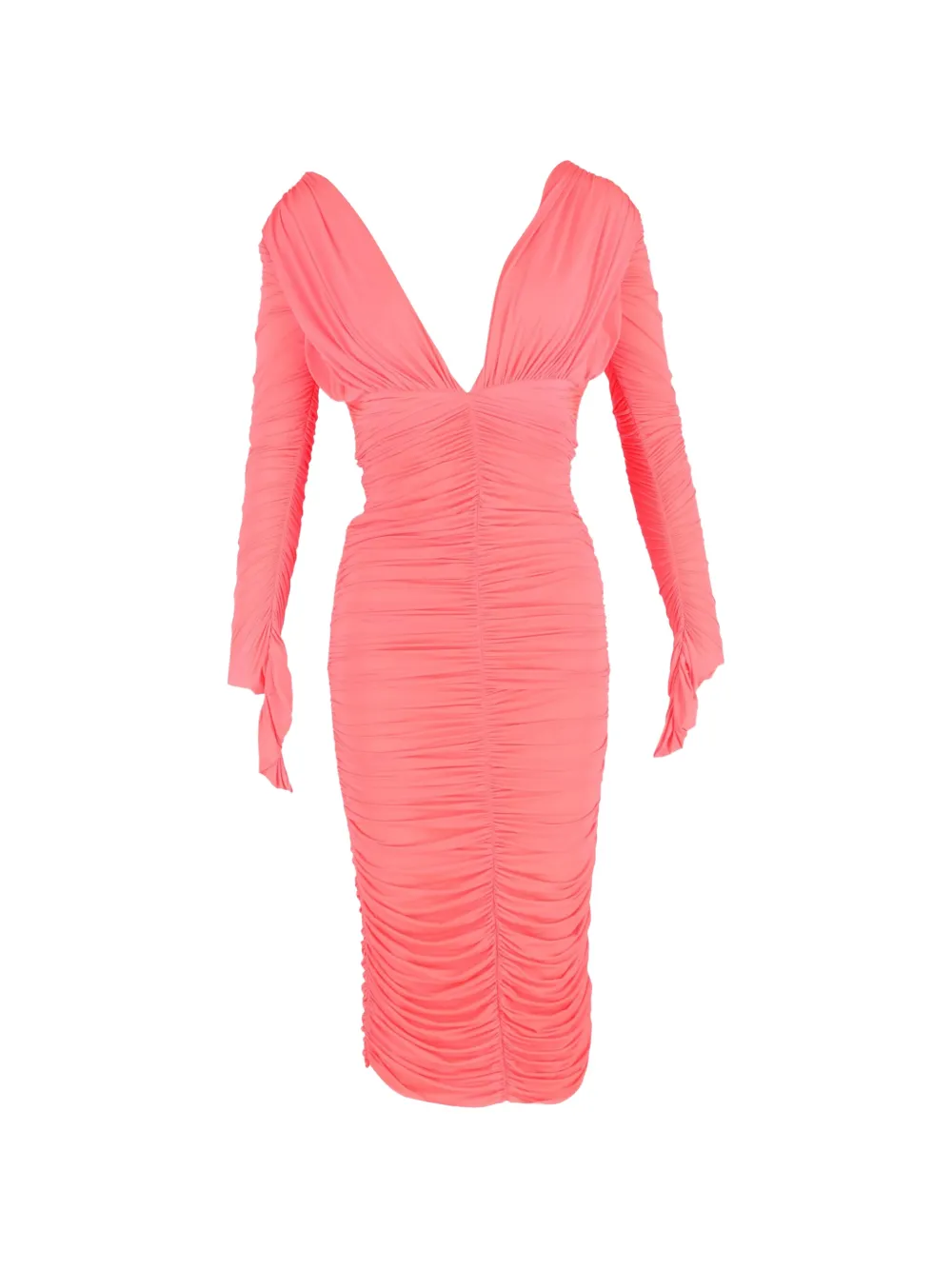Alex Perry ruched midi dress - Rosa