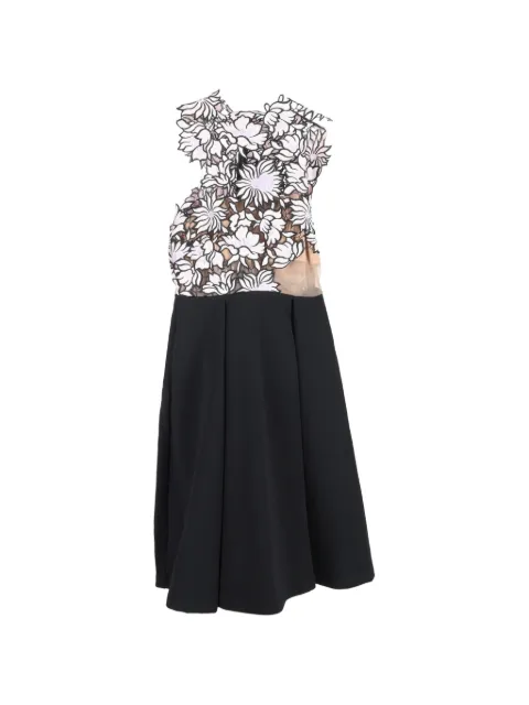 Self-Portrait floral-lace detailed midi dress