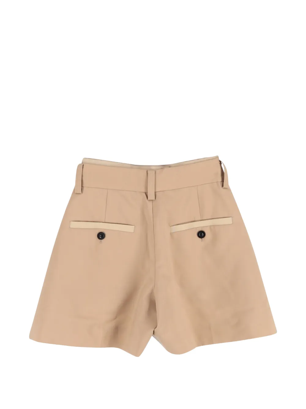 Sacai panelled shorts - Beige