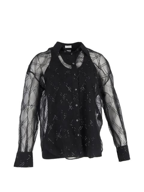 Brunello Cucinelli Vintage sequin-embellished shirt