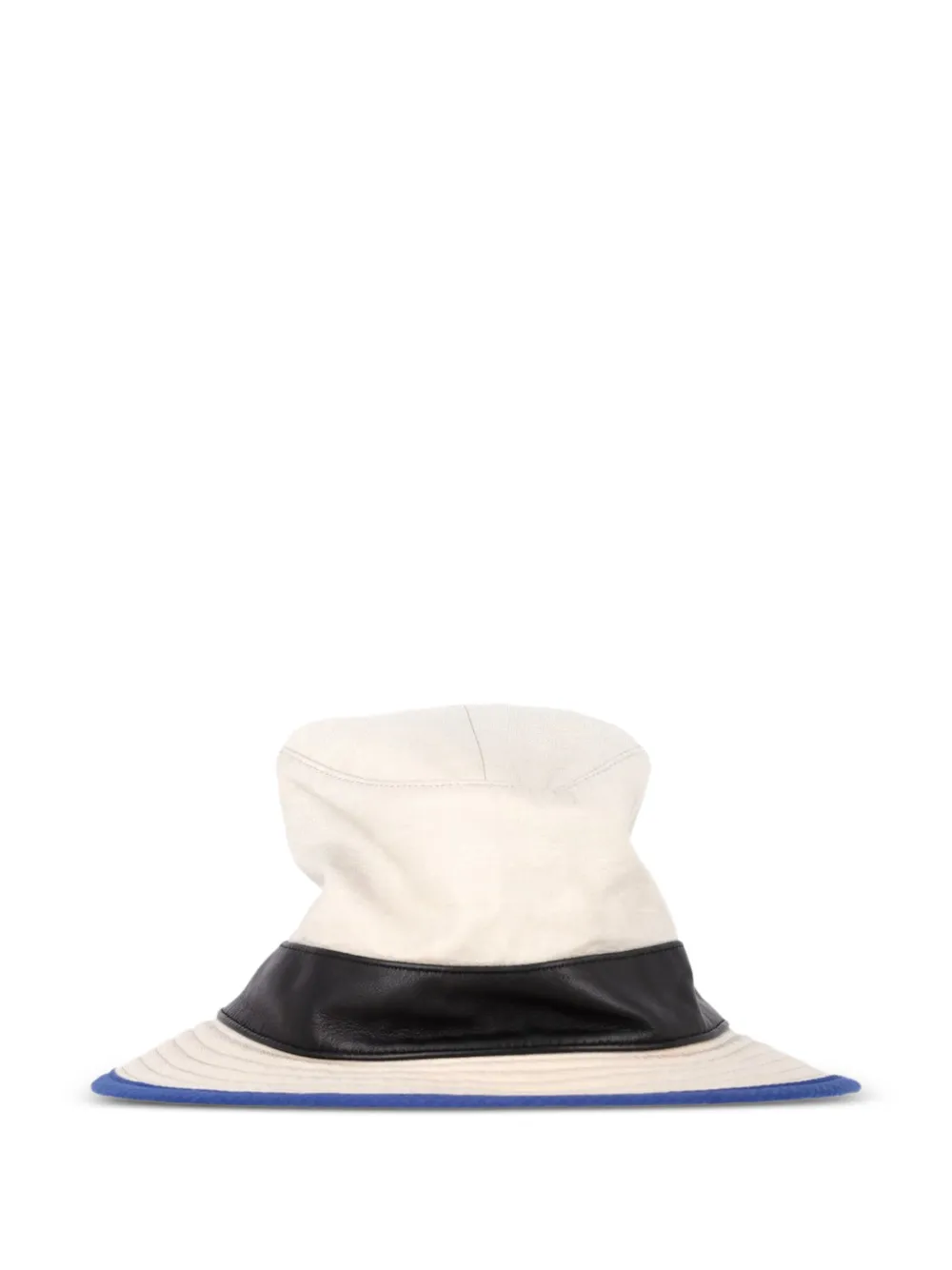 Hermès Pre-Owned Cappello con bordo a contrasto - Bianco