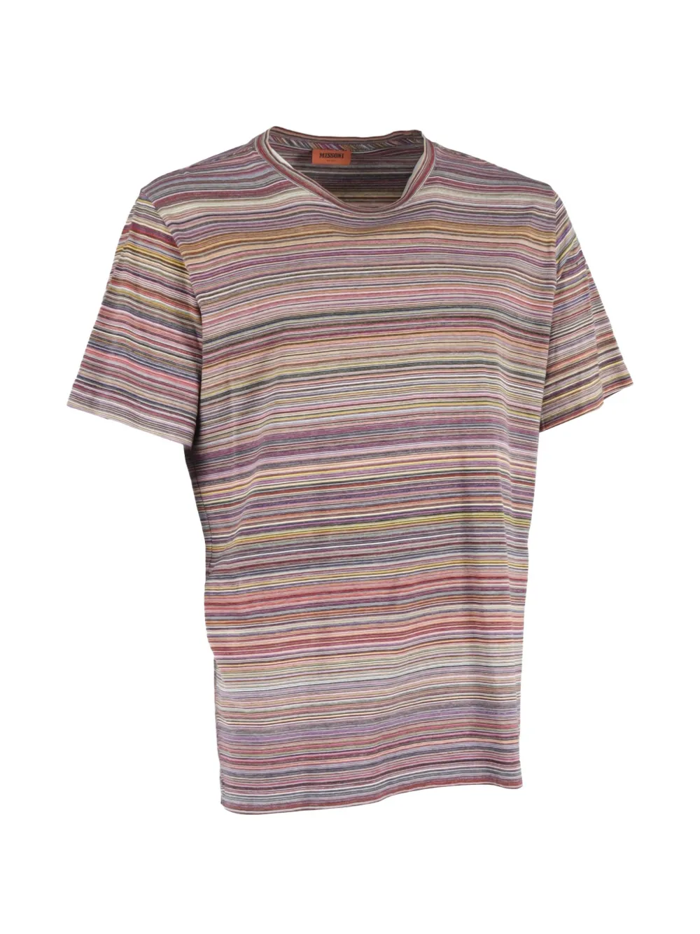 Missoni Pre-Owned striped crew-neck T-shirt - Viola