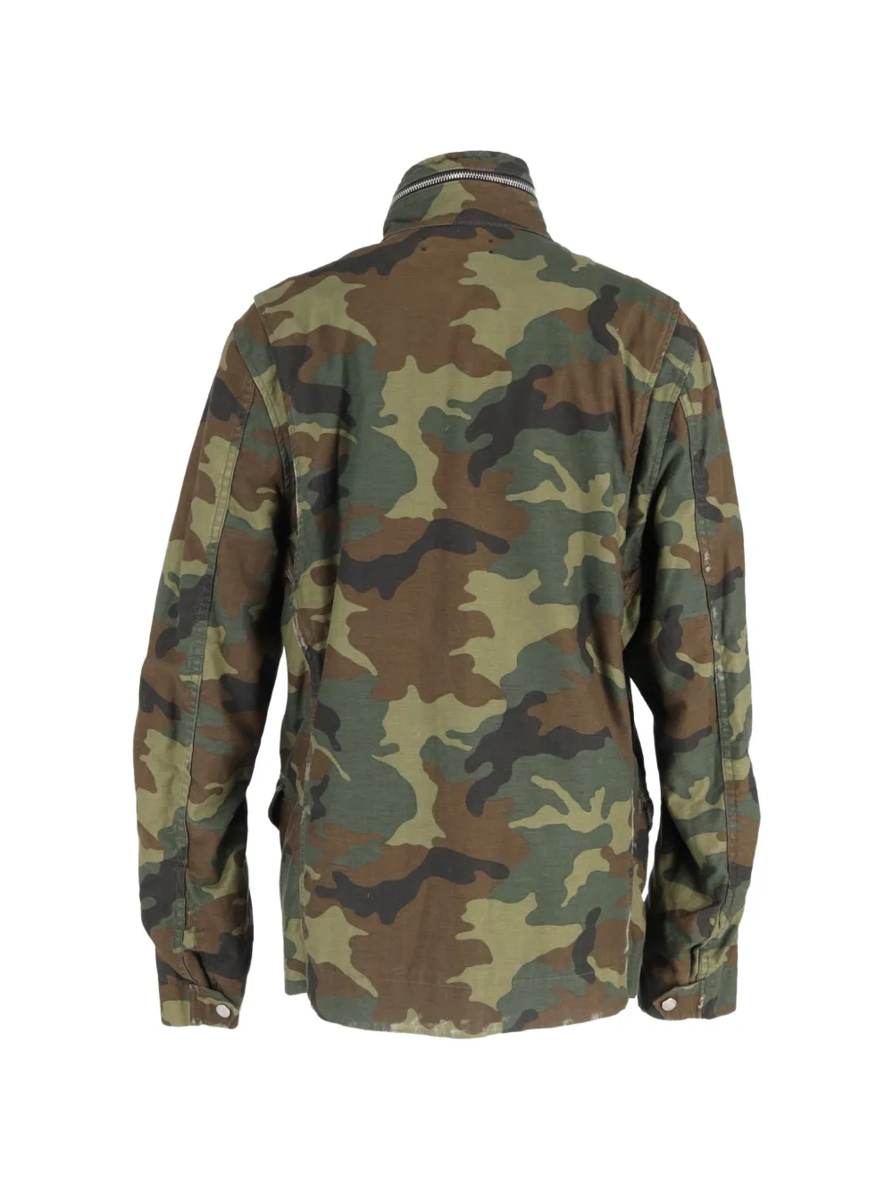  Amiri M-65 Camouflage-print Chest-pocket Jacket - Green 