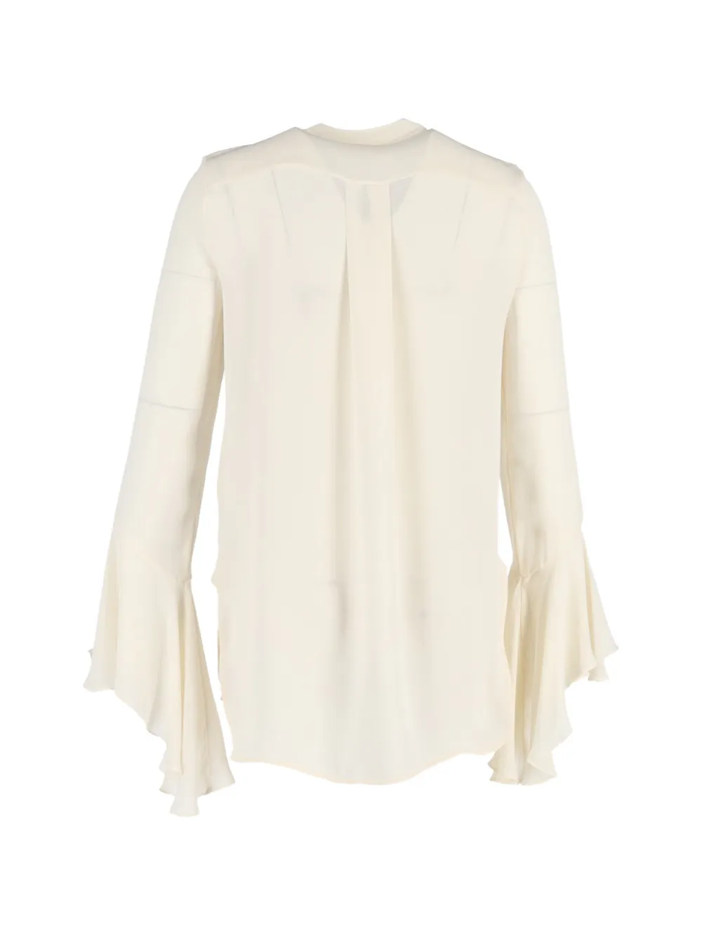 Ruffled Silk Shirt