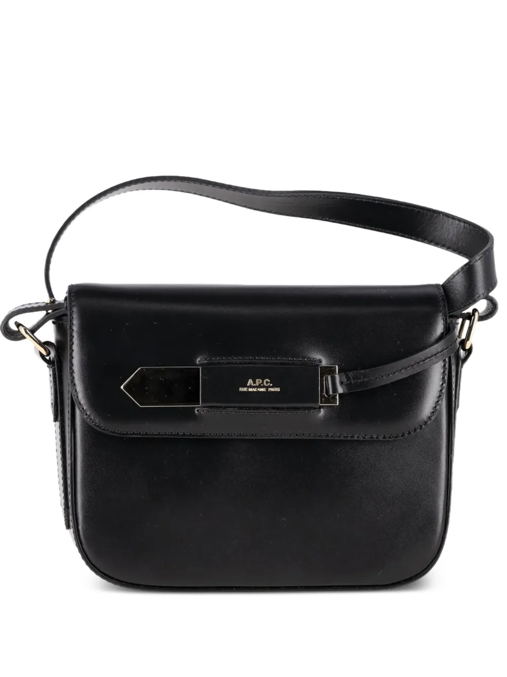A.P.C. small Charlotte leather shoulder bag - Nero