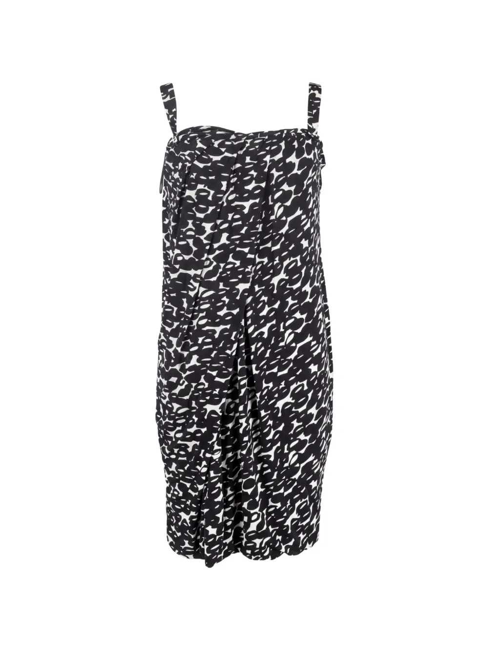 Max Mara printed sleeveless mini dress - Black