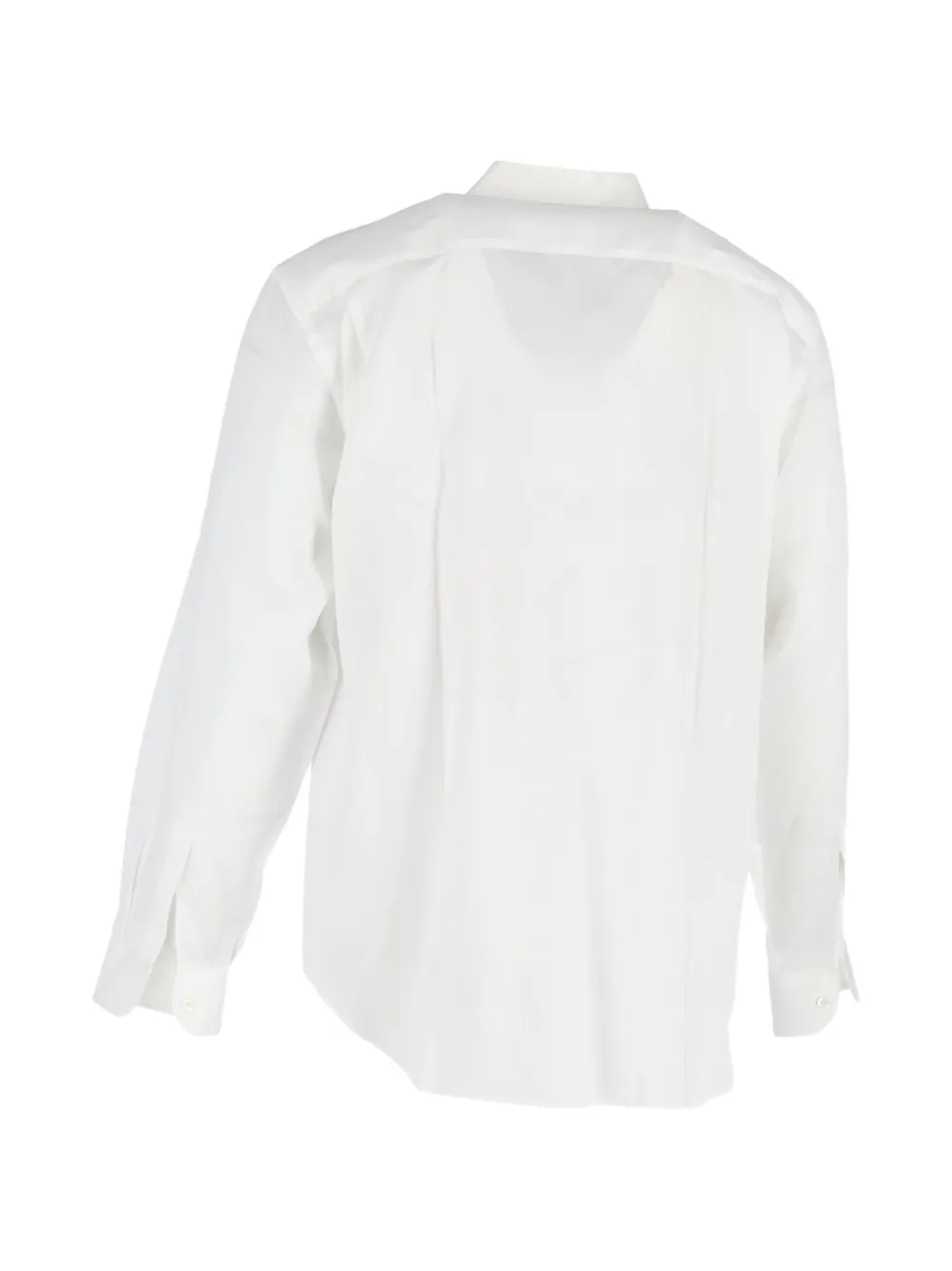 Giorgio Armani Pre-Owned hidden button long-sleeve shirt - Wit