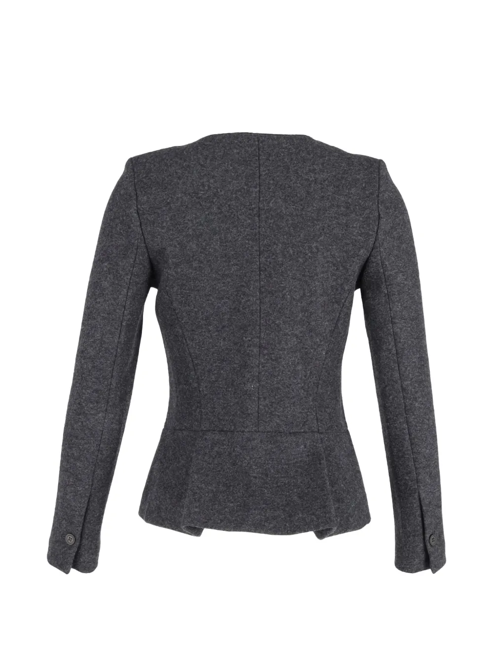 Isabel Marant Vintage pleated collarless jacket - Grijs