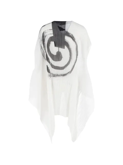 Issey Miyake Pre-Owned printed cape