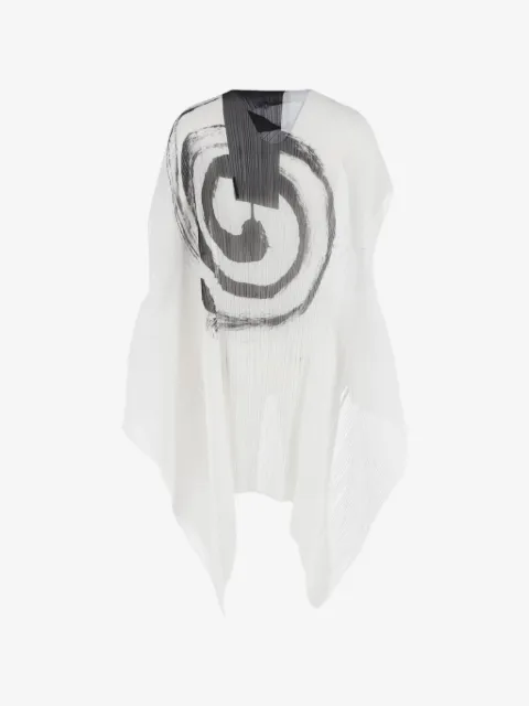 Issey Miyake Pre-Owned capa estampada