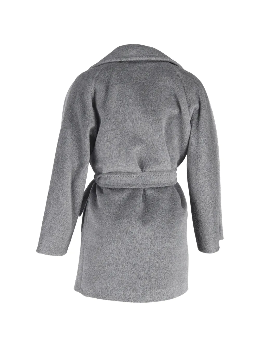 Max Mara belted notched-lapel coat - Grijs
