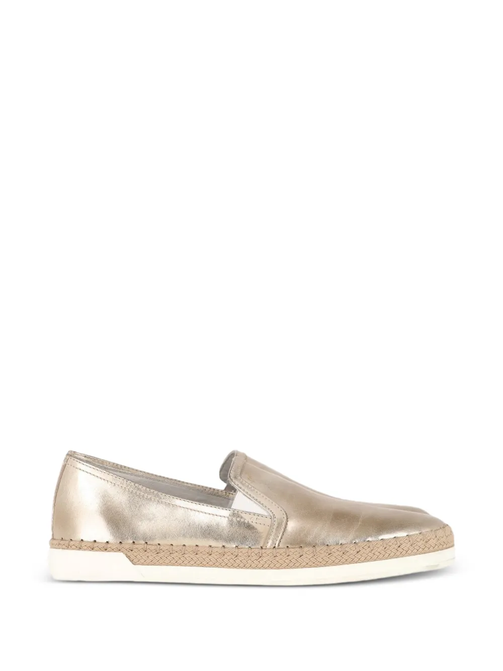 Tod's Vintage leather slip-on sneakers - Gold