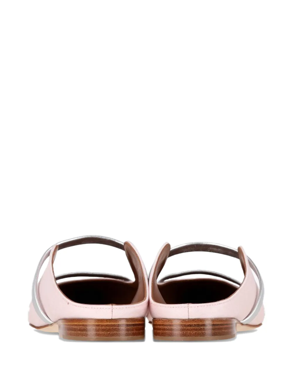 Malone Souliers Maureen satin contrast-strap mules - Roze