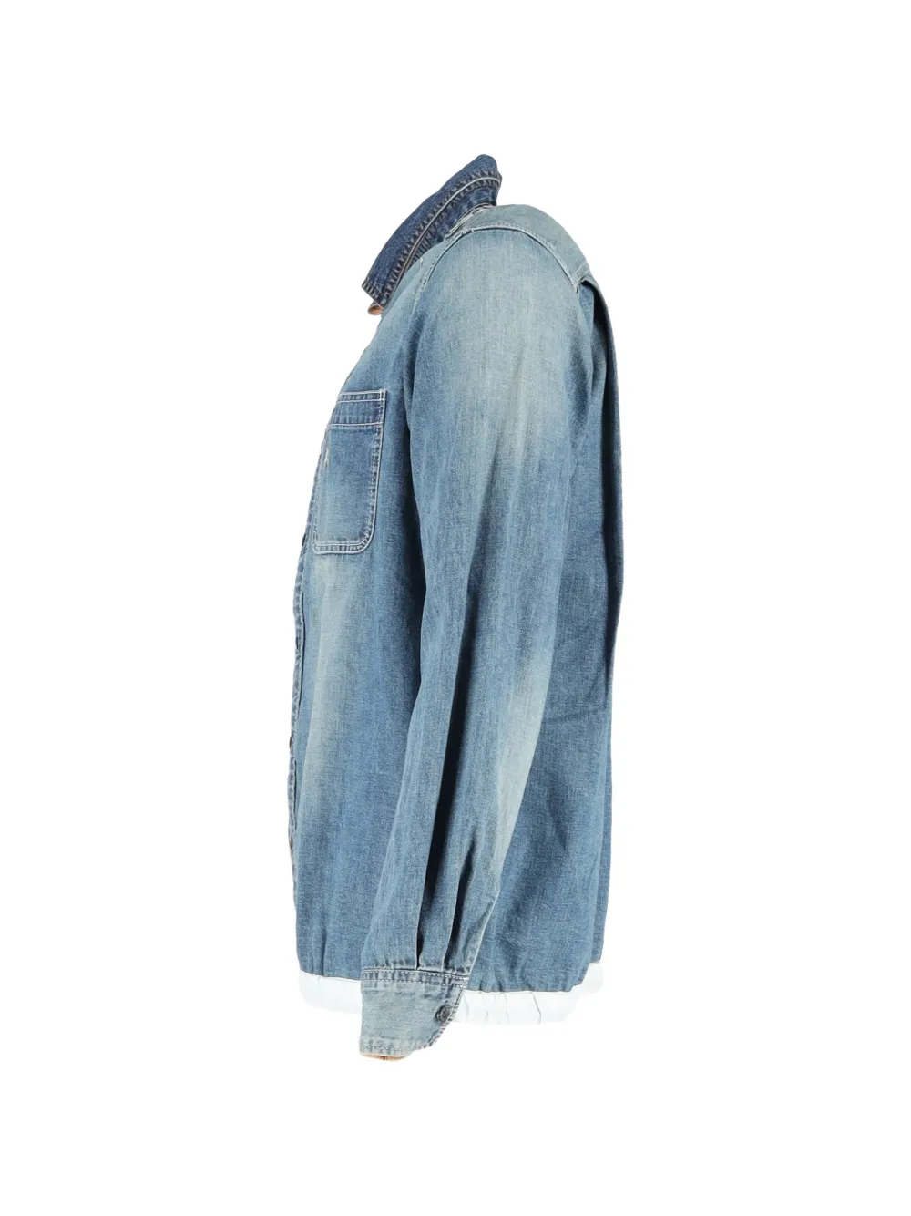Sacai x Dr. Woo スパイダーデニムシャツ | ブルー | FARFETCH JP