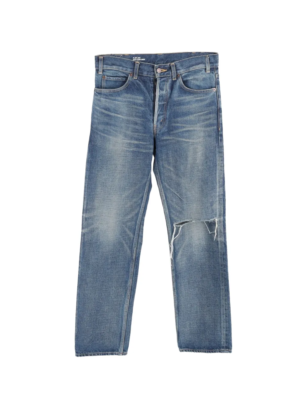 Celine Pre-Owned distressed jeans - Blu