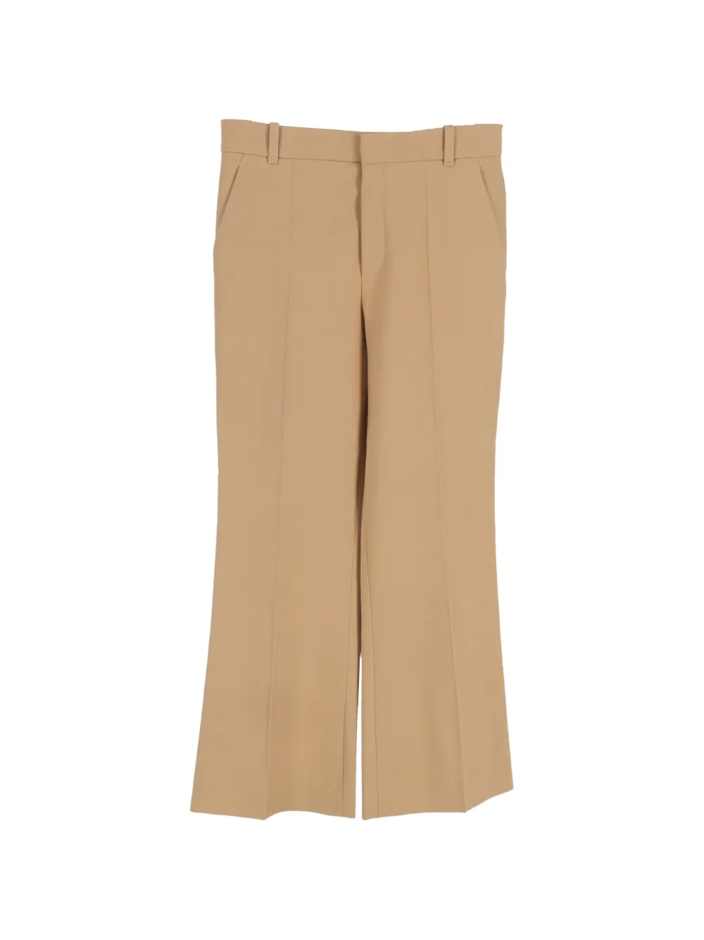 Chloé Vintage belt-loops straight-leg trousers - Toni neutri