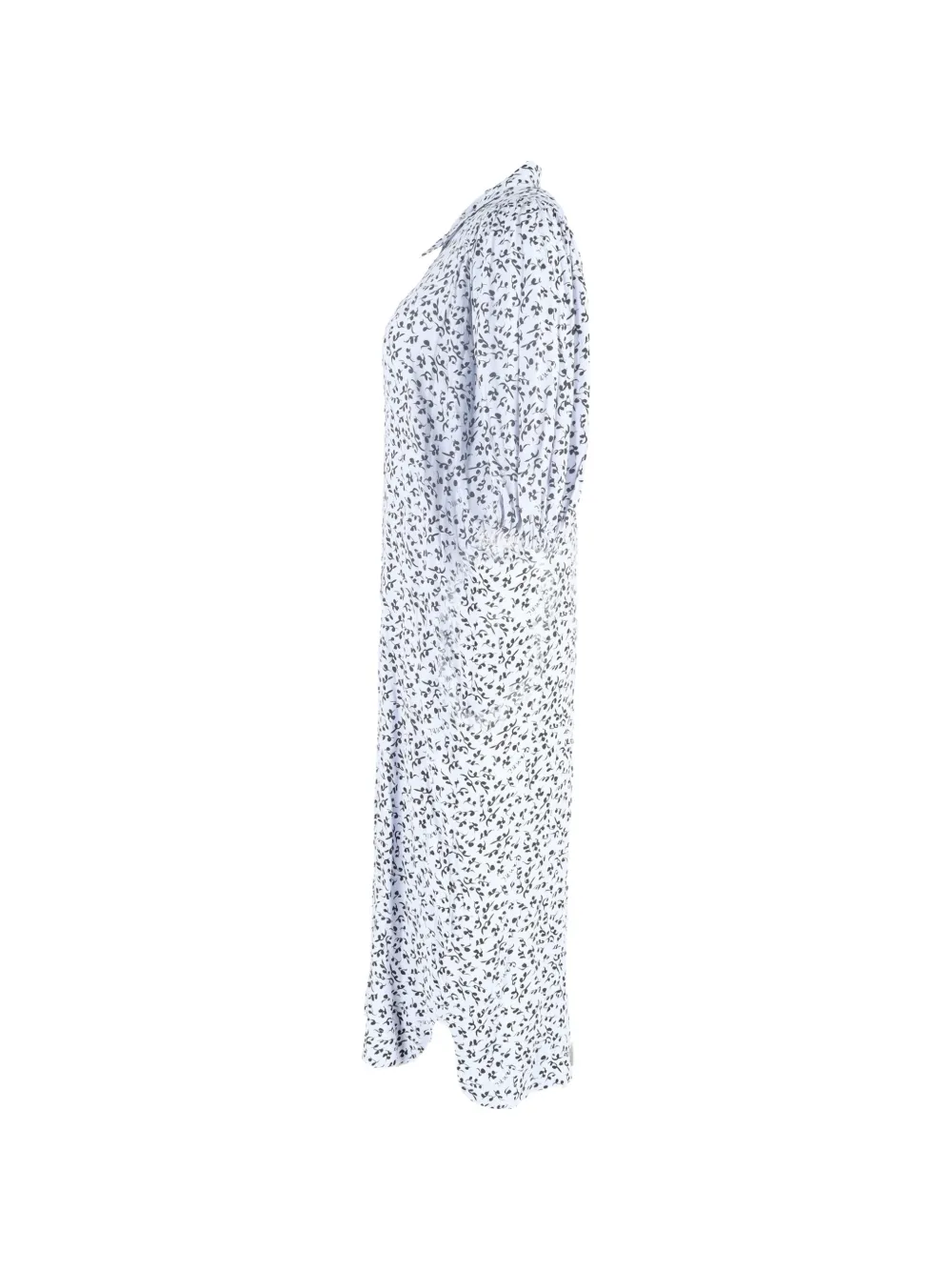 Printed Button-Down Shirt Dress