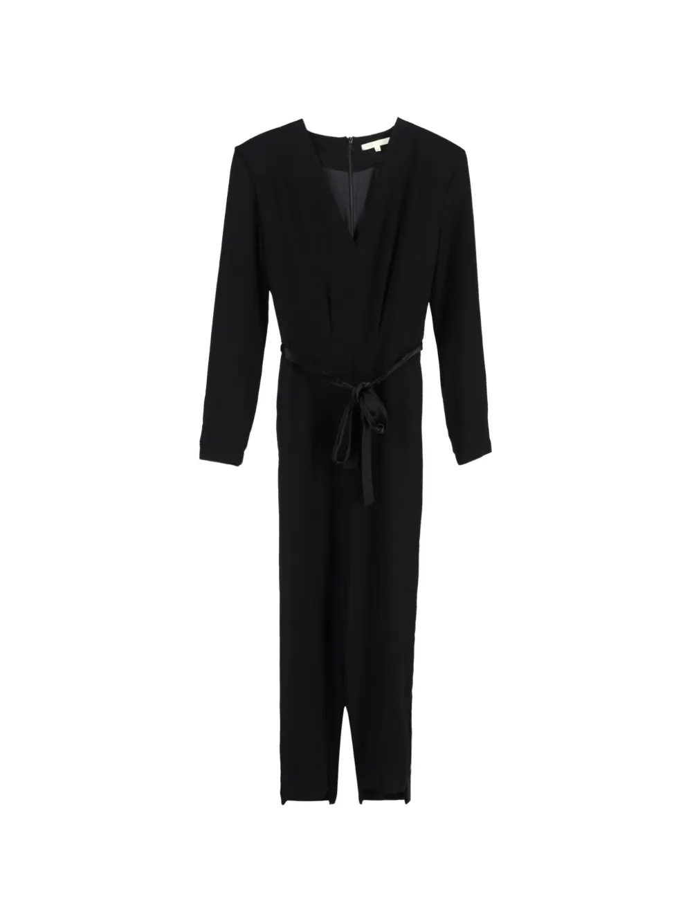 Maje V-neck self-tie jumpsuit - Nero