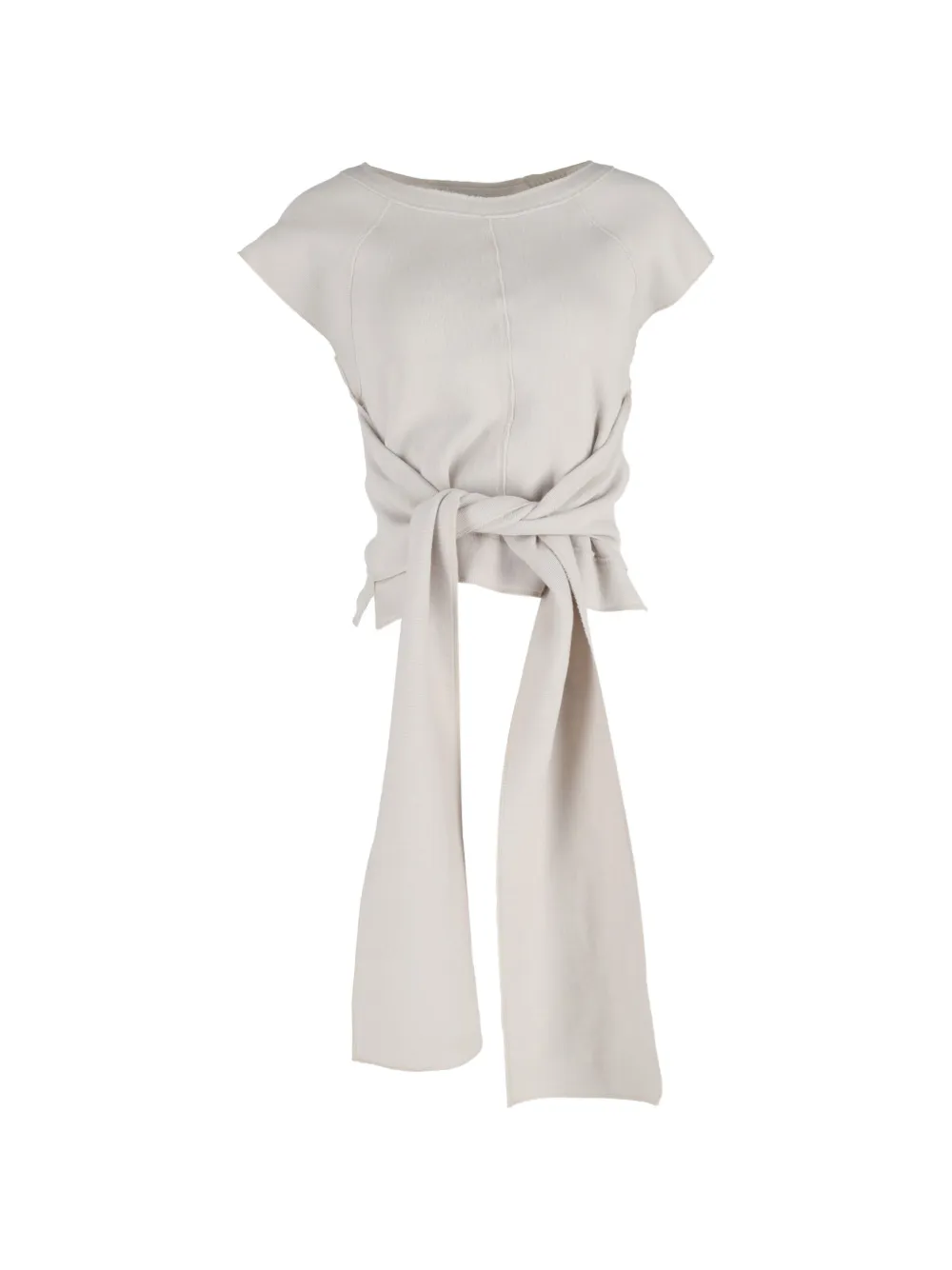 Bottega Veneta Pre-Owned tie-detail T-shirt - Toni neutri