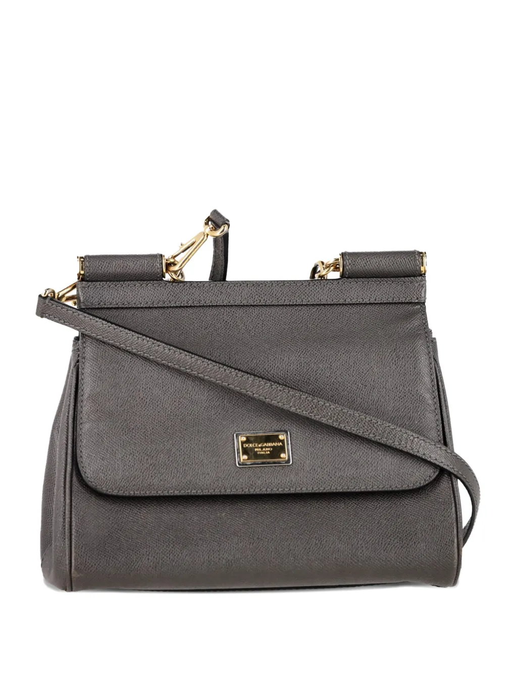 Dolce & Gabbana Pre-Owned medium Sicily leather handbag - Grigio