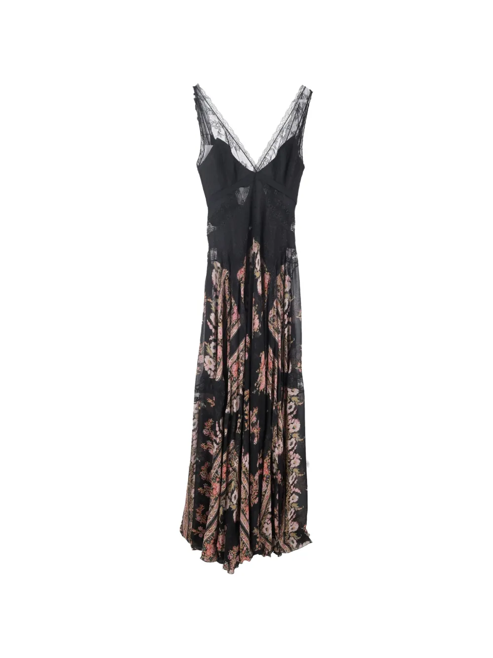 Etro Vintage lace floral dress - Nero