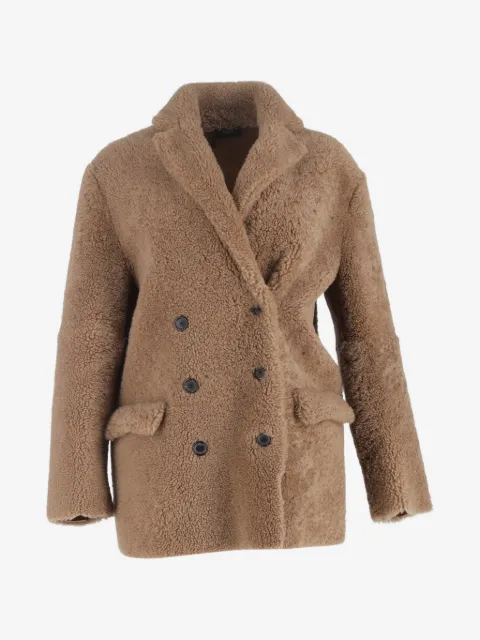JOSEPH shearling double-breasted coat