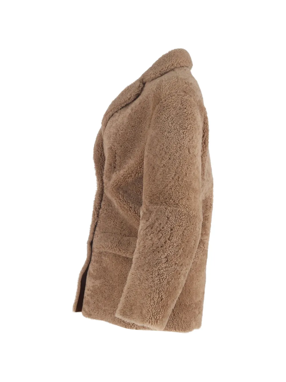  Joseph Shearling Double-breasted Coat - Brown 