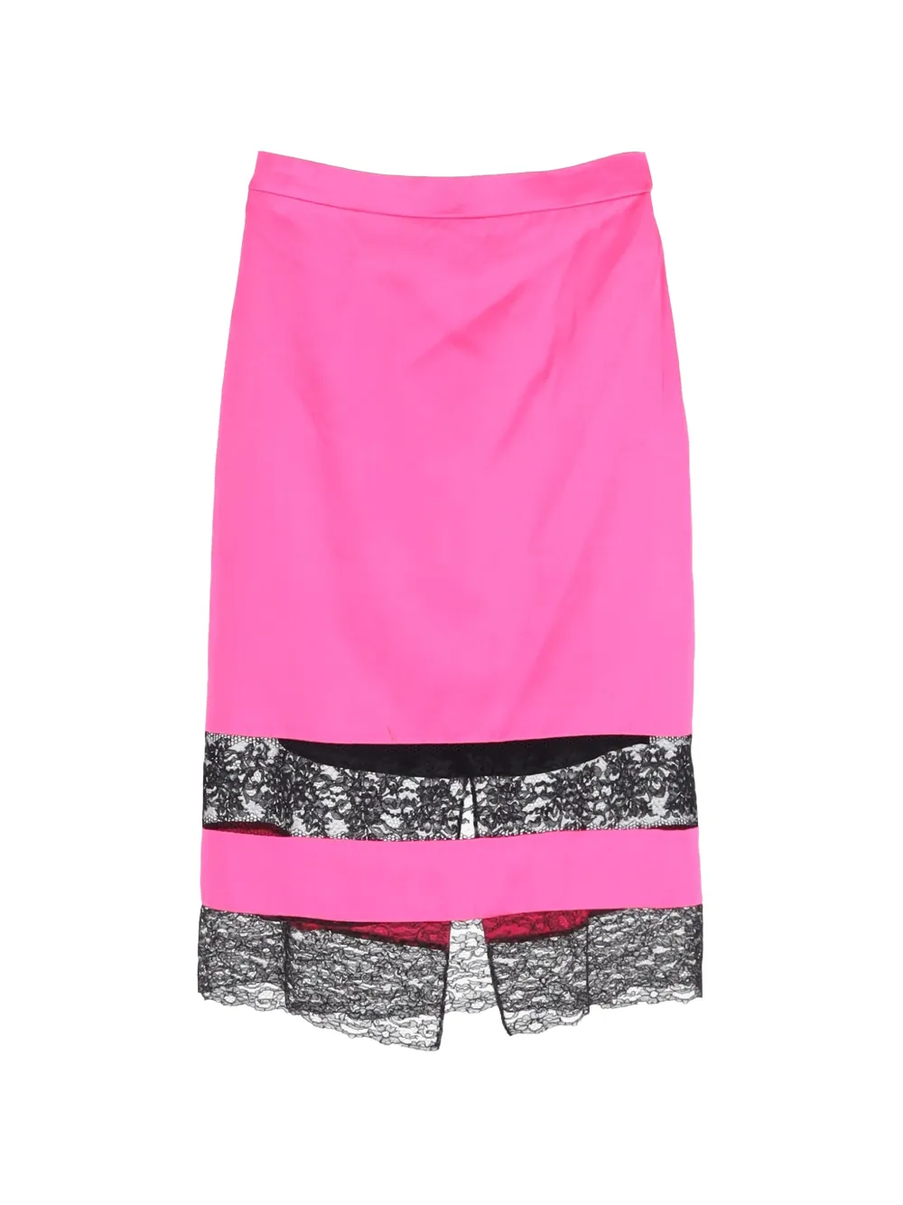 Givenchy Pre-Owned lace-trimmed midi skirt - Rosa