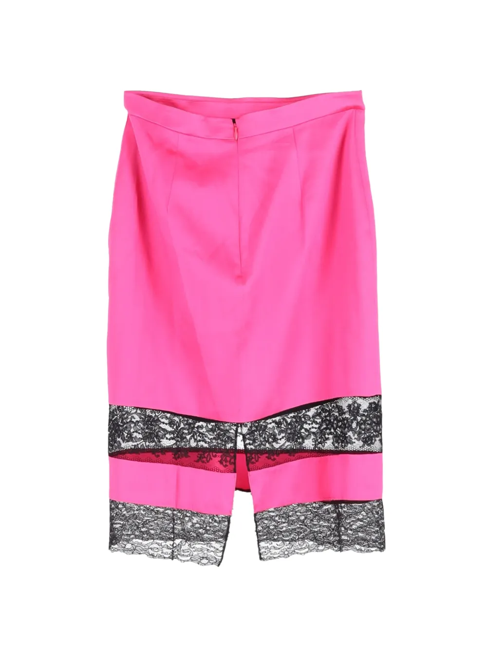 Givenchy Pre-Owned lace-trimmed midi skirt - Roze