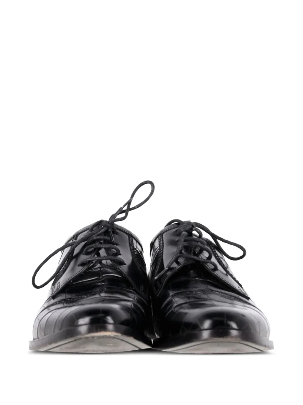 Saint Laurent Gold Textured Lace-Up Derbys 31349712_60761029_1000.jpg main image 4