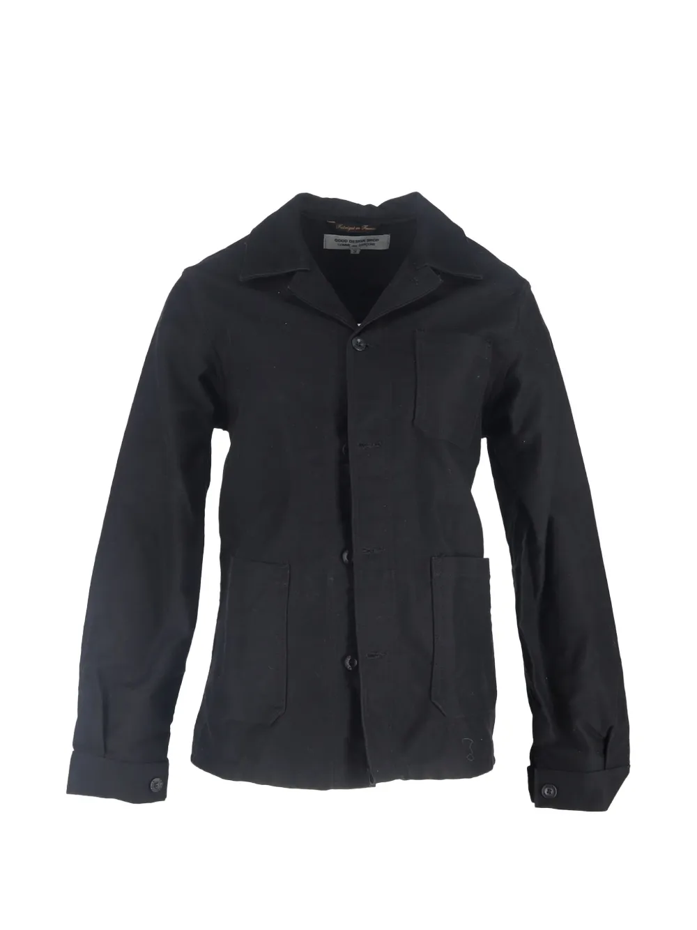 Comme Des Garçons Pre-Owned Short work pointed collar jacket - Nero
