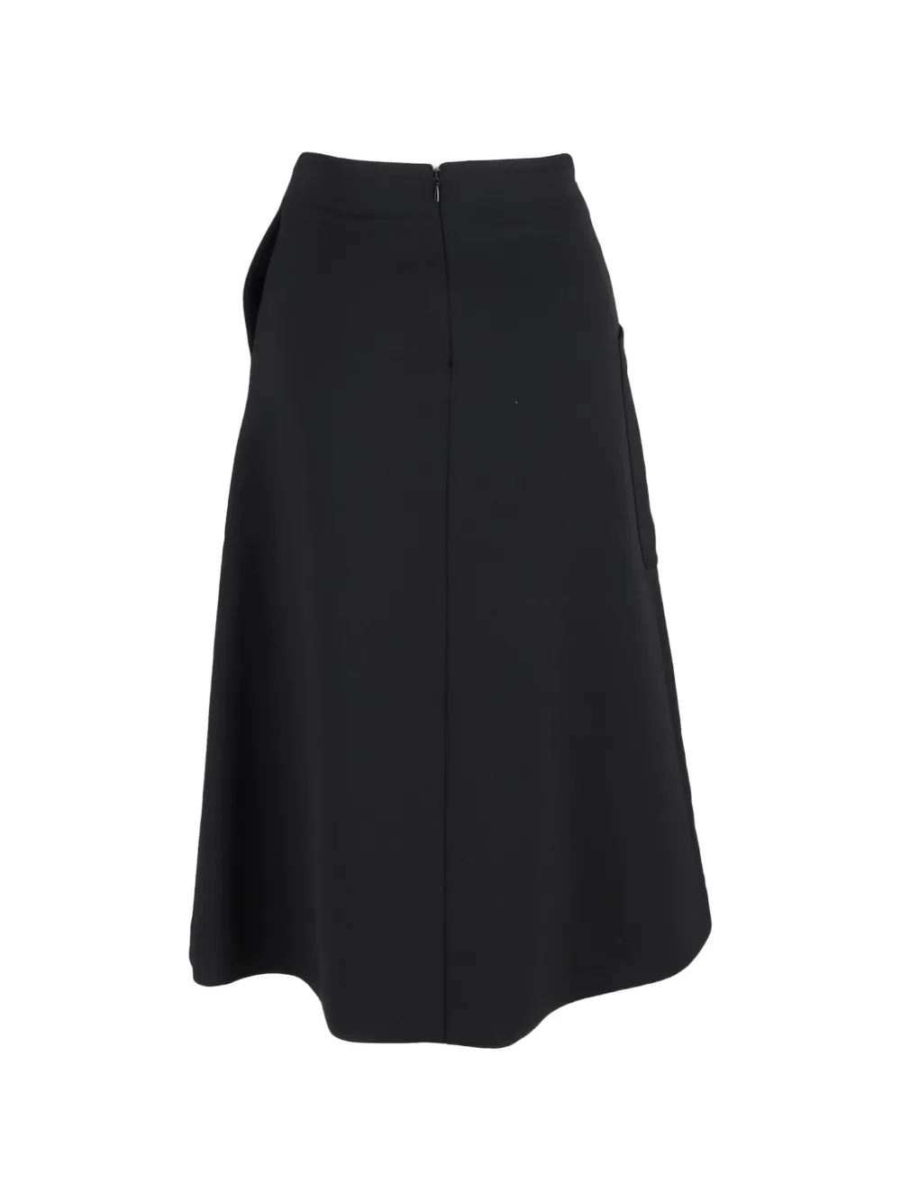  Mulberry Pre-owned Buttoned Patch-pocket Midi Skirt - Black 