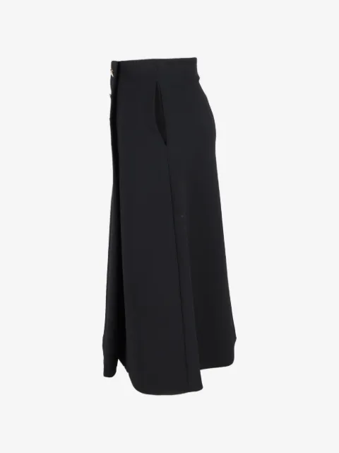 Mulberry Pre-Owned buttoned patch-pocket midi skirt