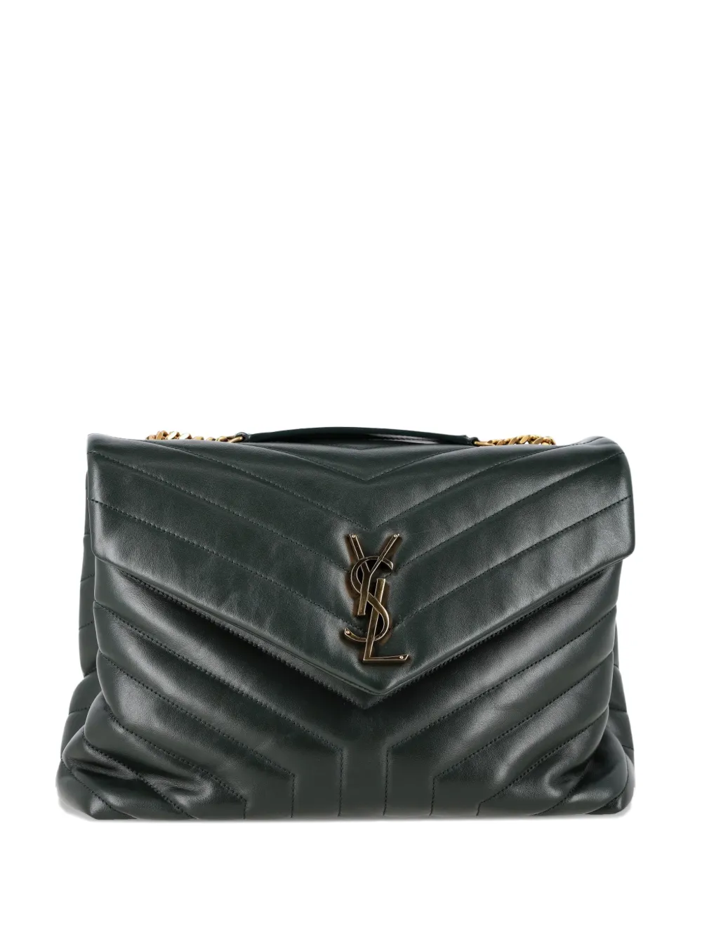Saint Laurent Pre-Owned medium Loulou shoulder bag - Verde